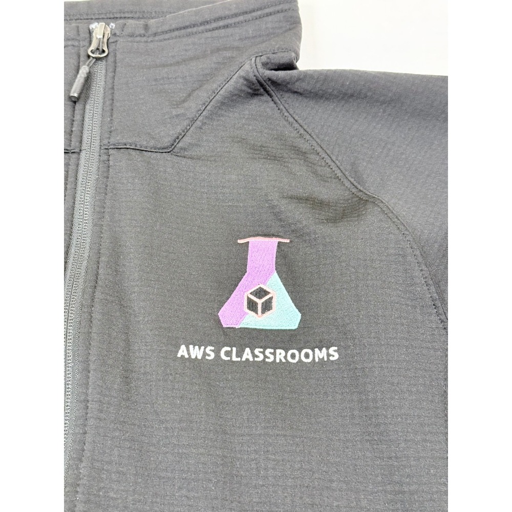 The North Face Mens AWS Classrooms Quarter Zip Fleece Pullover Black Medium - Picture 4 of 13